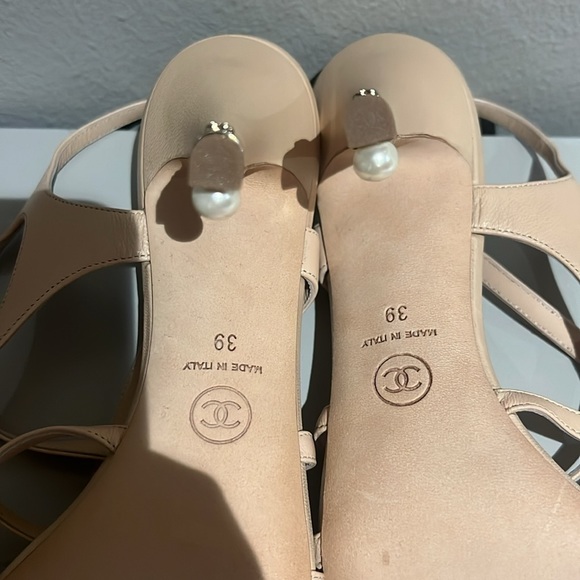NEW CHANEL CC size 39 strapy heels - Picture 8 of 8